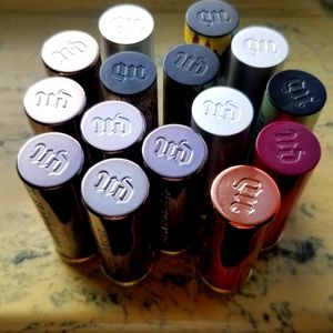 15 original formula Urban Decay lipsticks for makeup collector